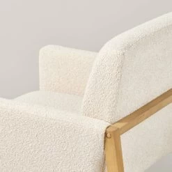 Boucle Upholstered Accent Arm Chair - Cream - Hearth & Hand™ With Magnolia -Chic Furniture Store GUEST 048e0445 498d 4ee6 88fb 43fc40b20dd3