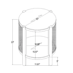 Portola Hills Woven Accent Table - Threshold™ Designed With Studio McGee -Chic Furniture Store GUEST 0561165f 7bd8 4818 b2e8 f2a443a2b510