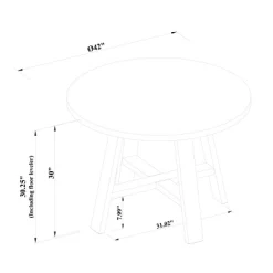 42" Linden Round Wood Dining Table - Threshold™ Designed With Studio McGee -Chic Furniture Store GUEST 0c000735 3d37 445d 864f 66166a58d562