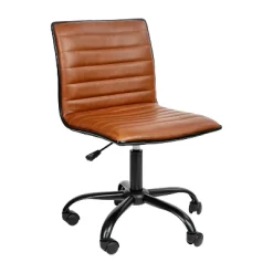 Emma And Oliver Low Back Designer Armless Ribbed Swivel Task Office Chair -Chic Furniture Store GUEST 0f1228f7 3c23 4f24 aa18 7a856a5b77b7