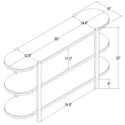 32" Portola Hills 3 Shelf Horizontal Bookcase - Threshold™ Designed With Studio McGee 20 32" Portola Hills 3 Shelf Horizontal Bookcase - Threshold™ Designed With Studio McGee -Chic Furniture Store GUEST 10224a77 9df4 4dff 8a55 6ba2c16aea4a