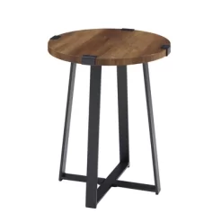 Wrightson Urban Industrial Faux Wrap Leg Round Side Table - Saracina Home 27 Wrightson Urban Industrial Faux Wrap Leg Round Side Table - Saracina Home -Chic Furniture Store GUEST 10a274df fdc1 4838 a26b e97de3166e26