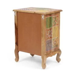 Ailey Handcrafted Boho Mango Wood 3 Drawer Nightstand Natural - Christopher Knight Home -Chic Furniture Store GUEST 110cf7e6 7613 401d 89e3 e97fb2933bed