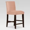 25" Velvet Parsons Counter Height Barstool Wood - Threshold™ -Chic Furniture Store GUEST 19e5b944 d3af 44f3 81a3 1b933d94db5b