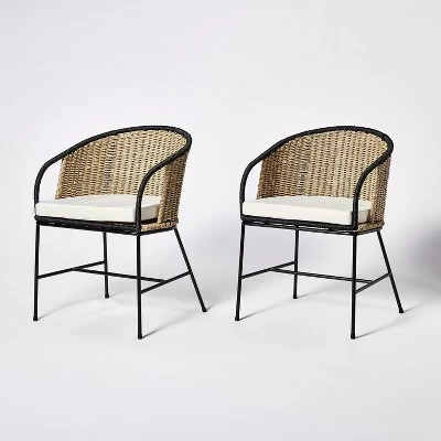 2pc Westcliff Seagrass Dining Chairs - Threshold™ Designed With Studio McGee 10 2pc Westcliff Seagrass Dining Chairs - Threshold™ Designed With Studio McGee - Image 8