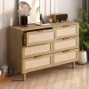 43.31" 6-Drawer Rattan Dresser For Living Room And Bedroom - ModernLuxe -Chic Furniture Store GUEST 1c52c978 1592 415f a195 d163d640f76d