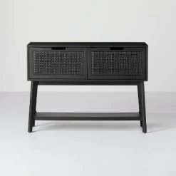 Wood & Cane Console Table With Pull-Down Drawers - Hearth & Hand™ With Magnolia 21 Wood & Cane Console Table With Pull-Down Drawers - Hearth & Hand™ With Magnolia -Chic Furniture Store GUEST 20528750 0c48 4495 9988 dee7756ece00