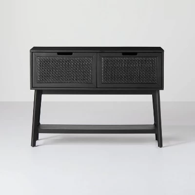 Wood & Cane Console Table With Pull-Down Drawers - Hearth & Hand™ With Magnolia 11 Wood & Cane Console Table With Pull-Down Drawers - Hearth & Hand™ With Magnolia - Image 9