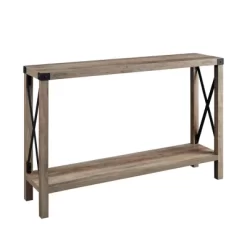 Sophie Rustic Industrial X Frame Entry Table - Saracina Home -Chic Furniture Store GUEST 2292a929 879a 40c9 b1e6 a320c41470f7