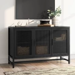 Warwick 3 Door Accent TV Stand For TVs Up To 59" - Threshold™
