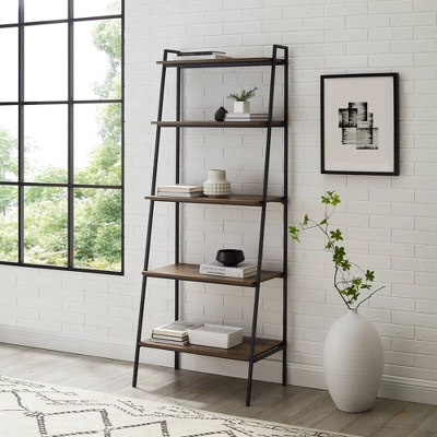 72" Open Storage Ladder Bookshelf - Saracina Home 3 72" Open Storage Ladder Bookshelf - Saracina Home