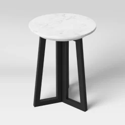 Altavista Round Marble End Table White - Threshold™ -Chic Furniture Store GUEST 2758c8eb 8d8e 4972 8d46 eafeb11b9283