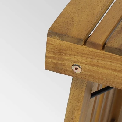Kyoto Acacia Wood Folding Side Table - Teak - Christopher Knight Home 6 Kyoto Acacia Wood Folding Side Table - Teak - Christopher Knight Home - Image 5