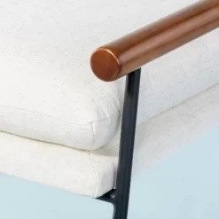 Cushioned Metal & Wood Bench - Cream/Black - Hearth & Hand™ With Magnolia 9 Cushioned Metal & Wood Bench - Cream/Black - Hearth & Hand™ With Magnolia -Chic Furniture Store GUEST 31d32cd8 6e8f 42a8 ba93 0f4864c8073d