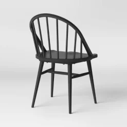 2pk Adwolf Rounded Spindle Dining Chairs Black - Threshold™ -Chic Furniture Store GUEST 3349c84d 67f7 4df0 bbc1 7211fcfc09d1