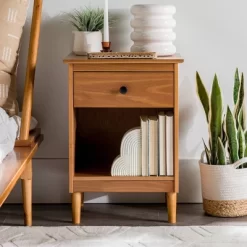 Stiva Classic Mid-Century Modern 1 Drawer Nightstand - Saracina Home 27 Stiva Classic Mid-Century Modern 1 Drawer Nightstand - Saracina Home -Chic Furniture Store GUEST 33c12aa3 b173 42fe b6c7 72dbb0a37814