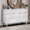 Mid-Century Modern Groove Wood 6 Drawer Dresser - Saracina Home 1 Mid-Century Modern Groove Wood 6 Drawer Dresser - Saracina Home -Chic Furniture Store GUEST 33d3dfa0 9d51 4006 9c57 eac76d57abaf