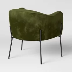 Gladden Rounded Back Anywhere Chair Dark Green - Threshold™ -Chic Furniture Store GUEST 3626b6f8 9117 453d ba49 abf970c92318