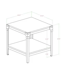 Set Of 2 Benny Urban Industrial Angle Iron Side Tables - Saracina Home -Chic Furniture Store GUEST 36f541d7 e3c1 4bfe a7c1 00065ab8ba6c