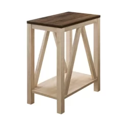 Taylen A Frame Farmhouse Open Storage Side Table - Saracina Home -Chic Furniture Store GUEST 3df789ae 3a0b 4805 a0b3 5cbdbb3d034b