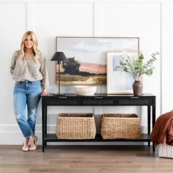 East Bluff Woven Drawer Console Table - Threshold™ Designed With Studio McGee -Chic Furniture Store GUEST 3fbfc6cc 1762 479f 85f6 5816e3ff493f