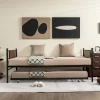 Costway Twin 2-In-1 Daybed Frame With Trundle Bed Set Steel Platform Sofa Bed Black -Chic Furniture Store GUEST 4024a4d2 b466 4a93 9633 931755388b8a
