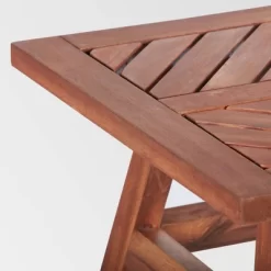 Slatted Chevron Acacia Wood Patio Side Table - Saracina Home -Chic Furniture Store GUEST 405dd1a7 7fc5 41a0 9c36 7e6de1a864e0