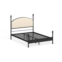 Geraldine Upholstered Headboard Poster Panel Bed Powder Coated Gun Metal - HOMES: Inside + Out 11 Geraldine Upholstered Headboard Poster Panel Bed Powder Coated Gun Metal - HOMES: Inside + Out -Chic Furniture Store GUEST 41b908e6 bf84 4922 bc1b 7669fced07a8