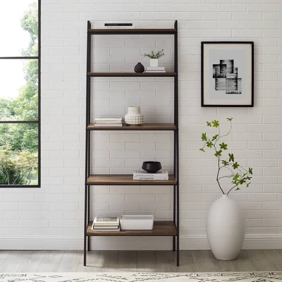 72" Open Storage Ladder Bookshelf - Saracina Home 5 72" Open Storage Ladder Bookshelf - Saracina Home - Image 3