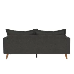 Maryan Pillowback Wood Stretcher Sofa Gray Linen - Room & Joy -Chic Furniture Store GUEST 4538ad06 746c 4572 997f 4006936256c1