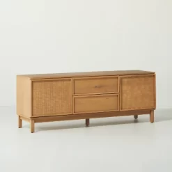 Wood & Cane Transitional Media Console - Hearth & Hand™ With Magnolia -Chic Furniture Store GUEST 47fceac0 e82f 4793 810d 1a808d0b0ca4