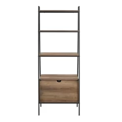 72" Open Shelf And Closed Storage Cabinet Ladder Bookcase - Saracina Home -Chic Furniture Store GUEST 48b42602 a941 4f60 80c3 bd3ce1969bfa