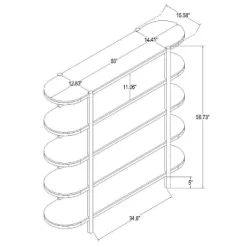 57" Portola Hills 5 Shelf Horizontal Bookcase - Threshold™ Designed With Studio McGee -Chic Furniture Store GUEST 4a1c7b50 180c 4afa a05b f287b4db2a71