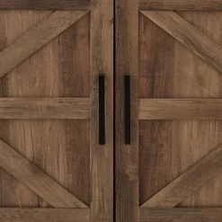 Atticus Modern Farmhouse 2 Door Corner TV Stand For TVs Up To 55" Rustic Oak - Saracina Home -Chic Furniture Store GUEST 4c8dcf3c ad69 425f 9117 f6aaa0b7bb81