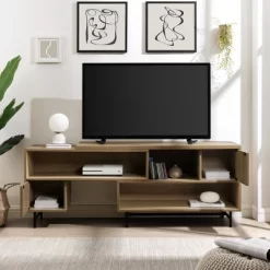 Modern Reeded Door Extendable TV Stand For TVs Up To 50" - Saracina Home -Chic Furniture Store GUEST 4ec78b70 4c65 40cb ac6e 350b0e995cb0