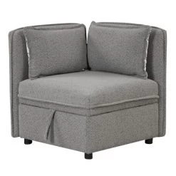 122.8" Minimalist Convertible Modular Sofa, Upholstered Sectional Sofa Couch With 5 Pillows-ModernLuxe -Chic Furniture Store GUEST 4f5df18d 3a41 40e4 ab5d d5cf1bbfde15