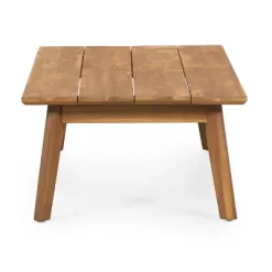 2pc Ellendale Outdoor Acacia Wood Loveseat & Coffee Table Teak/White - Christopher Knight Home -Chic Furniture Store GUEST 527fc4b4 2c48 4434 96d6 54220c45be10