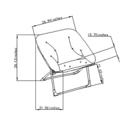 Folding Dish Kids’ Chair - Pillowfort™ -Chic Furniture Store GUEST 53cafdeb cd12 4604 8d7b b3a6678386a0