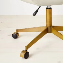 Mahonia Faux Leather Office Chair Cream/Aged Brass - Opalhouse™ Designed With Jungalow™ 12 Mahonia Faux Leather Office Chair Cream/Aged Brass - Opalhouse™ Designed With Jungalow™ -Chic Furniture Store GUEST 54b73936 5a21 4274 b154 b09db58cca94