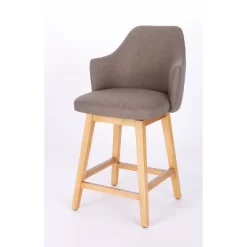 Kinston Swivel Curved Back Upholstered Counter Height Barstool - Threshold™ -Chic Furniture Store GUEST 585574a8 4152 4afb 9413 75eba22346a7