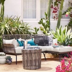 Latigo Patio Sectional Gray/Brown/Linen - Opalhouse™ -Chic Furniture Store GUEST 58c62a04 f1e9 49d0 af85 6fa1cf870e49