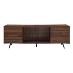 2 Door Mid-Century Modern Wood Storage TV Stand For TVs Up To 80" - Saracina Home -Chic Furniture Store GUEST 5c5500e9 ceea 4ccd 98a6 a8f014d1cbc5