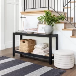Console Table With Woven Rattan Shelf Black - Threshold™ Designed With Studio McGee 19 Console Table With Woven Rattan Shelf Black - Threshold™ Designed With Studio McGee -Chic Furniture Store GUEST 5cacba25 9de0 4a9b 86d8 dd94f14308e1