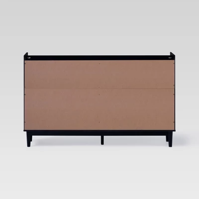 Mid-Century Modern Solid Wood 6 Drawer Double Dresser - Saracina Home 5 Mid-Century Modern Solid Wood 6 Drawer Double Dresser - Saracina Home - Image 4