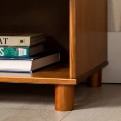 Set Of 2 Katie Transitional Tray Top 1 Drawer Solid Wood Nightstands Caramel - Saracina Home -Chic Furniture Store GUEST 5f31facb f1d6 47eb 8183 c3bd65f1f462