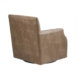 Glaser Faux Leather Swivel Chair Brown - Madison Park 13 Glaser Faux Leather Swivel Chair Brown - Madison Park -Chic Furniture Store GUEST 5f9bc0cf 07f0 4354 842a edce6fc8767f