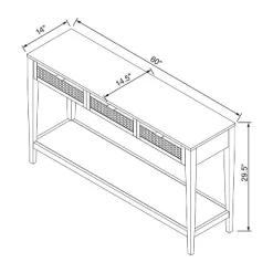 East Bluff Woven Drawer Console Table - Threshold™ Designed With Studio McGee -Chic Furniture Store GUEST 5fadeab1 5821 409f b35b 9dc3416e6dfc
