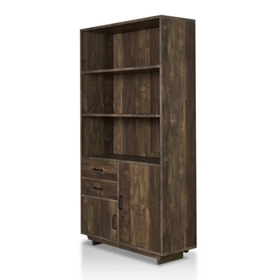 69.8" Tappan Bookcase With Cabinet Reclaimed Oak - HOMES: Inside + Out 5 69.8" Tappan Bookcase With Cabinet Reclaimed Oak - HOMES: Inside + Out - Image 3