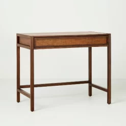 Wood & Cane Transitional Writing Desk - Hearth & Hand™ With Magnolia -Chic Furniture Store GUEST 6142daf1 834b 4774 b827 a5250acebc04