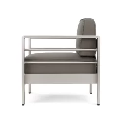 Cape Coral 5pc Aluminum And MGO Seating Set With Fire Table Khaki/Light Gray - Christopher Knight Home 21 Cape Coral 5pc Aluminum And MGO Seating Set With Fire Table Khaki/Light Gray - Christopher Knight Home -Chic Furniture Store GUEST 62a2b742 d5e6 44a8 8753 4394d71e5ae2